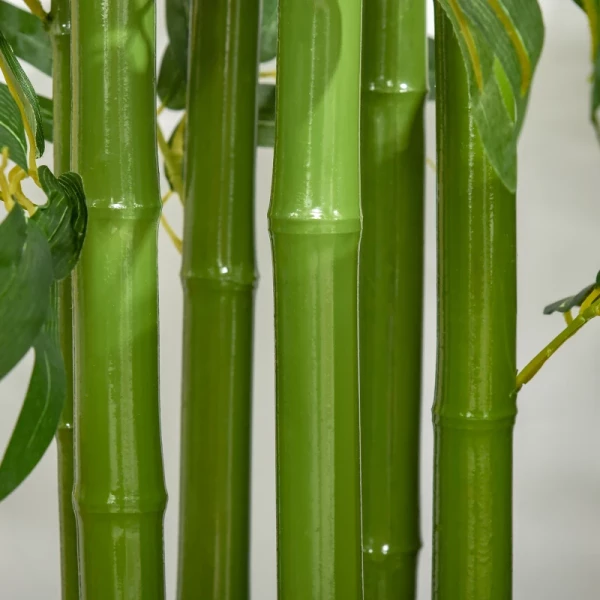 Kunstplanten 160cm Bamboe Kunstplant Kantoorplant Met Plastic Pot Voor Woonkamer, Slaapkamer 9