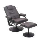 Massagestoel, Relaxstoel, Inclusief Voetenbank, 10 Trilpunten, 1 Afstandsbediening; 77 Cm X 84 Cm X 95 Cm, Bruin