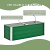 Metalen Hoogslaper, 2 Aparte Plantplekken, Open Vloer, Eenvoudig Te Monteren, 125 X 47 X 40cm, Groen 4