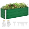 Metalen Hoogslaper, 2 Aparte Plantplekken, Open Vloer, Eenvoudig Te Monteren, 125 X 47 X 40cm, Groen 10