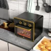 Mini-oven, 20 Liter, Olievrij Frituren, Grillen, Bakken, Hetelucht, 90-230 C, Timer, 1400W, Zwart 2