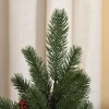 Minikerstboom Kerstdecoratie, Inclusief Decoratie, Rode Bessen, 50 Cm Hoog, Inclusief Cementbasis, Groen + Veelkleurig 7