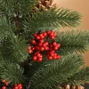 Minikerstboom Kerstdecoratie, Inclusief Decoratie, Rode Bessen, 50 Cm Hoog, Inclusief Cementbasis, Groen + Veelkleurig 8