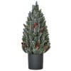 Minikerstboom Met Dennenappels, Rode Bessen En Bertop 50cm Hoog, Veelkleurig 9