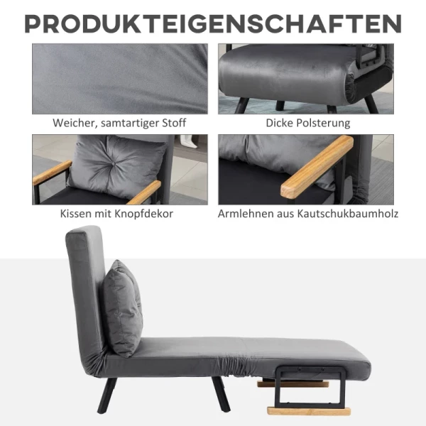 Ontspanningsstoel In Scandi-design, Loungestoel, Leesstoel. Incl. Kussen Met Knoopstiksel, Zwart + Naturel 6