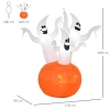 Opblaasbaar Halloween Spook Met Pompoen Verlichting Spook Zelfopblazende Pompoen Spook Pop Decoratie Polyester Wit+Oranje 170 X 90 X 180 Cm 3