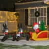 Opblaasbare Kerstman Kerstdecoratie Voor Buiten, 2m, Kerstman, Inclusief Ventilator, Meerkleurig 2