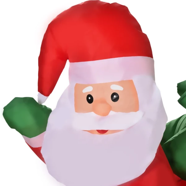 Opblaasbare Kerstman Kerstdecoratie Voor Buiten, 2m, Kerstman, Inclusief Ventilator, Meerkleurig 8