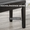 Pianobank, Pianostoel, In Hoogte Verstelbaar, Elegant Hoogglans, Kunstleer + Rubberhout, Zwart, 63 X 33 X 56cm 5