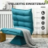 Relaxstoel Leesstoel, Draaibaar, Fluwelen Look, 62 Cm X 70 Cm X 95 Cm, Blauw 7