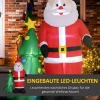 Santa Claus Santa Claus-kerstdecoratie, Zelfopblazend, 2 M, Met Blazer, Groen + Rood 5
