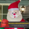 Santa Claus Santa Claus-kerstdecoratie, Zelfopblazend, 2 M, Met Blazer, Groen + Rood 8