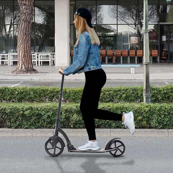 Scooter Kickscooter Opvouwbare Scooter, Opvouwbaar, Schokdemper, Vanaf 14 Jaar, Zwart 2