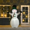 Sneeuwpop Kerstdecoratie Kerstdecoratie, Inclusief Ventilator, Kleurrijke LED's, Zelfopblazend 1, M, Veelkleurig 2