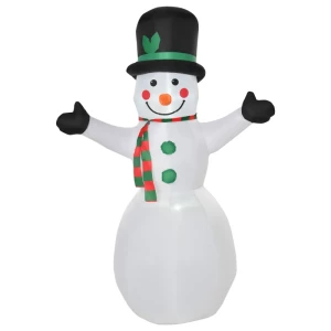 Sneeuwpop Kerstdecoratie Kerstdecoratie, Inclusief Ventilator, Kleurrijke LED's, Zelfopblazend 1, M, Veelkleurig 1