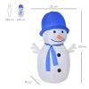 Sneeuwpop Kerstdecoratie LED-verlichting 1,8 M Met Blazer Wit + Blauw 3