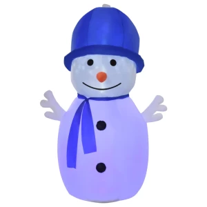 Sneeuwpop Kerstdecoratie LED-verlichting 1,8 M Met Blazer Wit + Blauw 1
