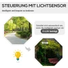 Solar Tuinlantaarn Met 3 Vlammen, Solar Lantaarn, Tuinpadverlichting Met LED, 120 Lumen, IP44 201, Roestvrij Staal, Zwart, 51,5 X 47 X 182,5 Cm 4