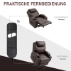 Sta-opstoel, Relaxstoel Met Opstahulp, Inclusief Afstandsbediening, Bekerhouder, Verstelbare Rugleuning, Bruin 5