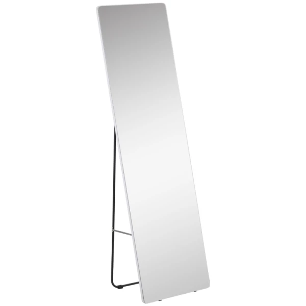 Staande Spiegel Wandspiegel Volledige Spiegel, Aluminium, 45 Cm X 37 Cm X 158,5 Cm, Zilver 10