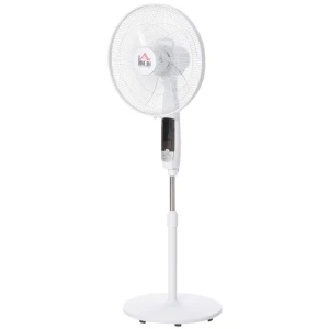 Staande Ventilator 3 Snelheden 3 Standen Timer Afstandsbediening 45 X 42 X 118-138 Cm Zwart/Wit 1