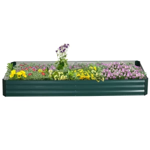 Stalen Hoogslaper, Open Bodem, Eenvoudige Montage, 95L X 90,5B X 29,8H Cm, Groen 1