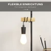 Tafellamp, Industriële Stijl, Incl. LED, Metalen Frame, In Hoogte Verstelbaar, Zwart+hout 6