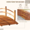 Tuinbrug 1,85 M Houten Brug Beloopbare Houten Loopbrug Vijverbrug Decoratieve Brug Met Reling Tot 200 Kg Massief Hout Oranje 5