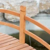 Tuinbrug 1,85 M Houten Brug Beloopbare Houten Loopbrug Vijverbrug Decoratieve Brug Met Reling Tot 200 Kg Massief Hout Oranje 8