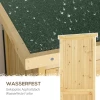 Tuinkast, Houten Gereedschapsschuur, Gereedschapshuis Met Asfaltdak, Lamellendeur, Gereedschapskast, Schuur, Tuin, 4 Vakken, Naturel, 87 X 46,5 X 160 Cm 4