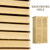 Tuinkast, Houten Gereedschapsschuur, Gereedschapshuis Met Asfaltdak, Lamellendeur, Gereedschapskast, Schuur, Tuin, 4 Vakken, Naturel, 87 X 46,5 X 160 Cm 6