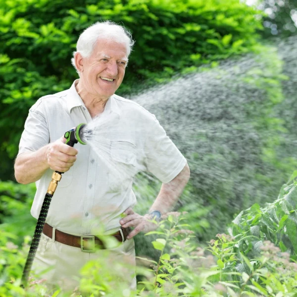 Tuinslang Flexibel 30 M Met 10 Functies Sproeikop Waterslang Met 1/2 Inch & 3/4 Inch Aansluiting Slang Rekbaar Voor Autowassen Irrigatie 2