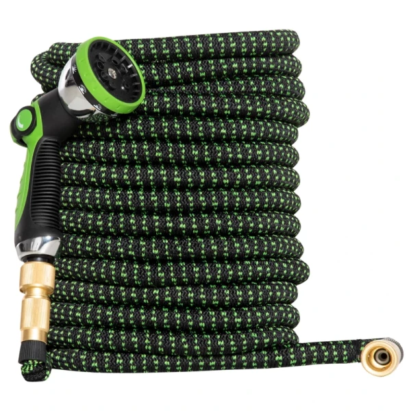 Tuinslang Flexibel 30 M Met 10 Functies Sproeikop Waterslang Met 1/2 Inch & 3/4 Inch Aansluiting Slang Rekbaar Voor Autowassen Irrigatie 11