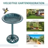 Vogelbad Vogelbad Vintage Design, Shabby Chic, 50 Cm 50 Cm 69,5 Cm, Groen 3