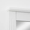 Wandspiegel Met 1 Plank, Modern Design, Ruimtebesparend MDF-glas Wit 7
