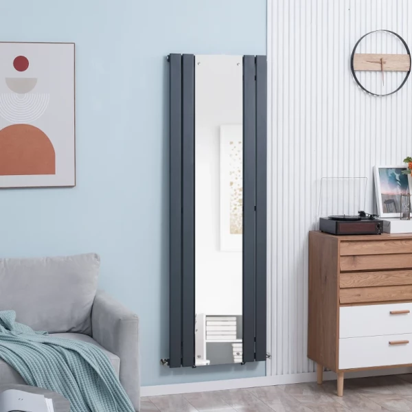 Wandverwarmer, Snelle Opwarming, Modern Design, Met Spiegel, Koolstofstaal, 180 X 60cm 9