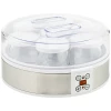 Yoghurtmaker Yoghurtmachine, Inclusief 7 Glazen, Roestvrij Staal, 24 Cm X 24 Cm X 13 Cm, Zilver + Wit 6