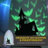 Zelfopblaasbare Halloween-decoratie, Grafsteen, LED's, 150 X 90 X 210 Cm, Wit + Zwart 4