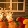 Zelfopblaasbare Kerstman Met Rendieren LED-verlichting Incl. Ventilator Rood + Wit 230 X 80 X 150 Cm 5