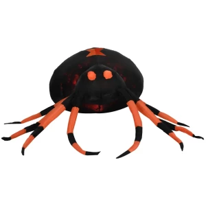 Zelfopblazende Halloween-decoratie Grote Spin Met Blazer, LED-verlichting, 160 Cm X 150 Cm X 43 Cm, Oranje + Zwart 1