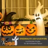 Zelfopblazende Halloween-decoratie Halloween-pompoen, Inclusief Geeblse, 2,55 X 0,40 X 1,30 M, Oranje + Zwart + Wit 4