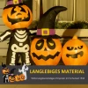 Zelfopblazende Halloween-decoratie Halloween-pompoen, Inclusief Geeblse, 2,55 X 0,40 X 1,30 M, Oranje + Zwart + Wit 5