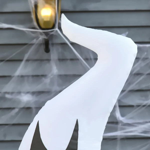 Zelfopblazende Spookgeest LED Verlichte Halloween Decoratie Polyester Wit 95 X 45 X 180 Cm 8