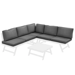 4-delige Tuinzitgroep Loungemeubelset, 4-delig, 115 Cm X 61 Cm X 65 Cm, Grijs + Wit 1