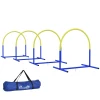 Agility-set Voor Honden, Hondentraining, 4 Vellen, Voor Beginners, Met Draagtas, Blauw + Geel, 88 X 64 X 95 Cm 9