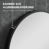 Badkamerspiegel, Modern Design, Aluminium Frame, 60x60x3 Cm, Zwart 5