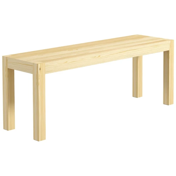 Bank Houten Bank Keukenbank, Massief Hout, 3-zitsbank, 120 Cm X 33 Cm X 45 Cm, Naturel 1