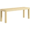 Bank Houten Bank Keukenbank, Massief Hout, 3-zitsbank, 120 Cm X 33 Cm X 45 Cm, Naturel 10