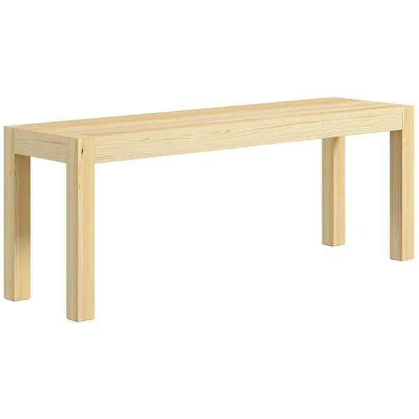 Bank Houten Bank Keukenbank, Massief Hout, 3-zitsbank, 120 Cm X 33 Cm X 45 Cm, Naturel 10