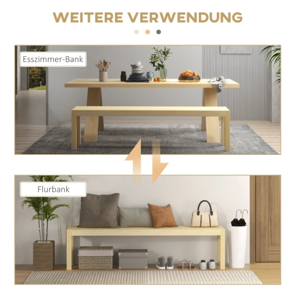 Bank, Ruimte Voor 3 Personen, Tot 330 Kg, Grenenhout, 175x33x45 Cm 6